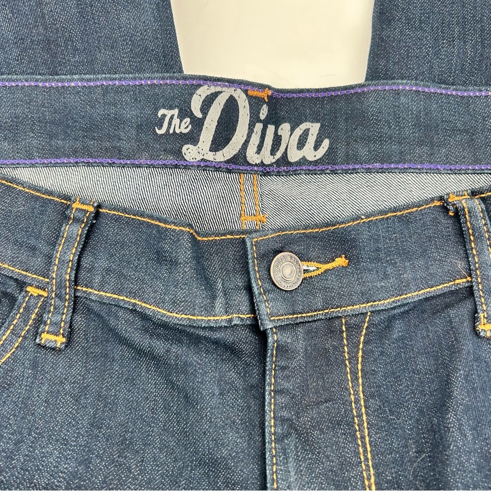Old Navy The Diva Bootcut Jeans Women's 14R Dark Wash Mid Rise Stretch‎ Denim - Picture 6 of 13